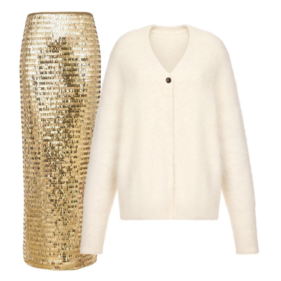 Юбка To Be Blossom (13 990 руб.) / кардиган Belle You (25 999 руб.)