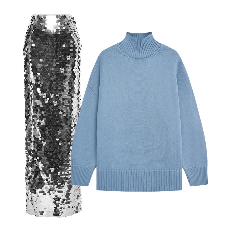 Юбка Yana (19 000 руб.) / свитер STUDIO 29 (7990 руб.)