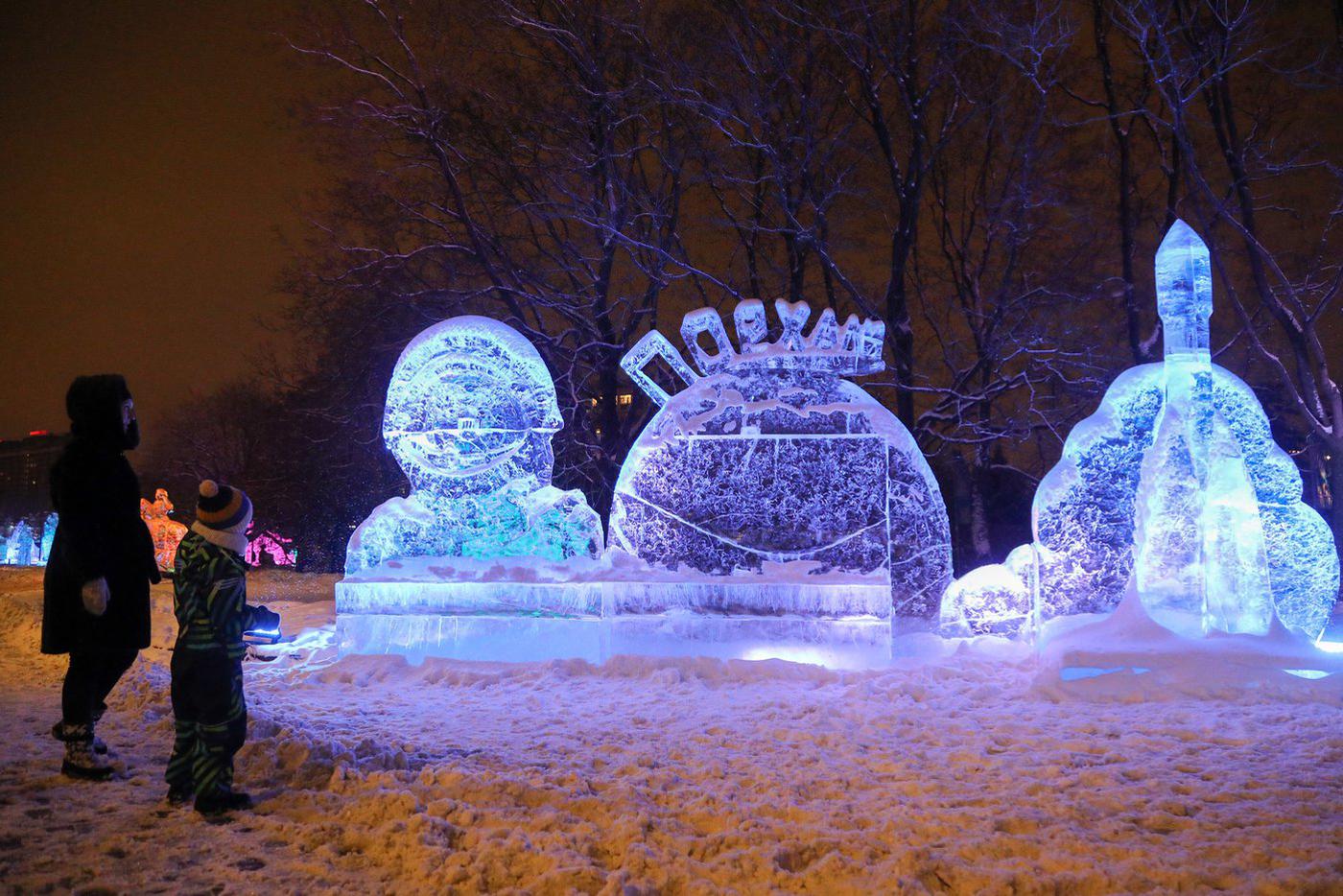 В рамках проекта "Зима в Москве" пройдет фестиваль ледяных скульптур