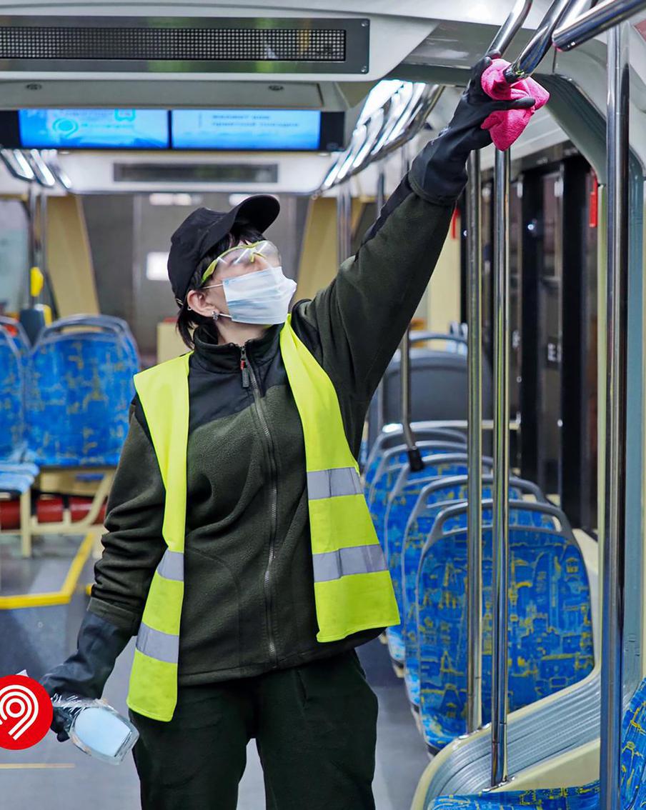 Более 8 тыс. автобусов и электробусов ежедневно проходят санитарную обработку