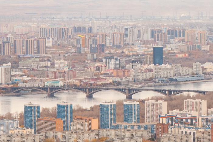 Из-за высокого уровня загрязнения воздуха в Красноярске введён режим "чёрного неба"