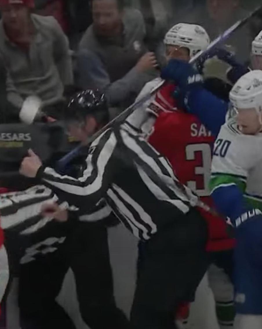 Хоккеисты "Вашингтона" и "Ванкувера" подрались в начале матча