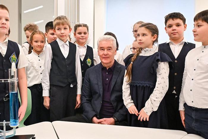 Собянин открыл новый корпус кадетской школы с детским садом в районе Беговой