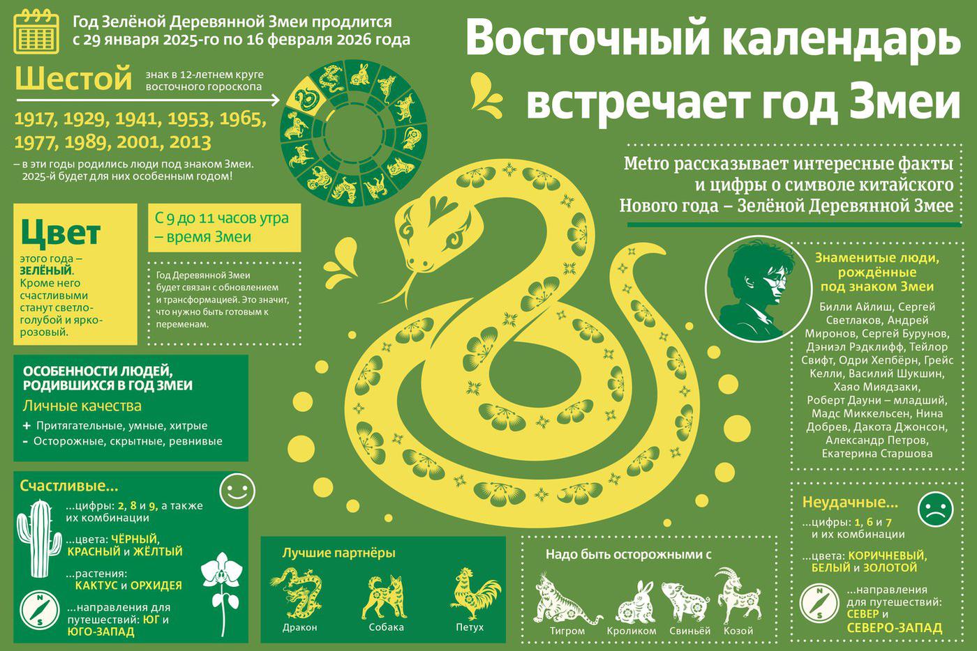 Год Зелёной Деревянной Змеи.