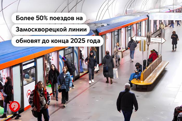 Максим Ликсутов рассказал, что до конца года на Замоскворецкой линии метро обновят более половины поездов