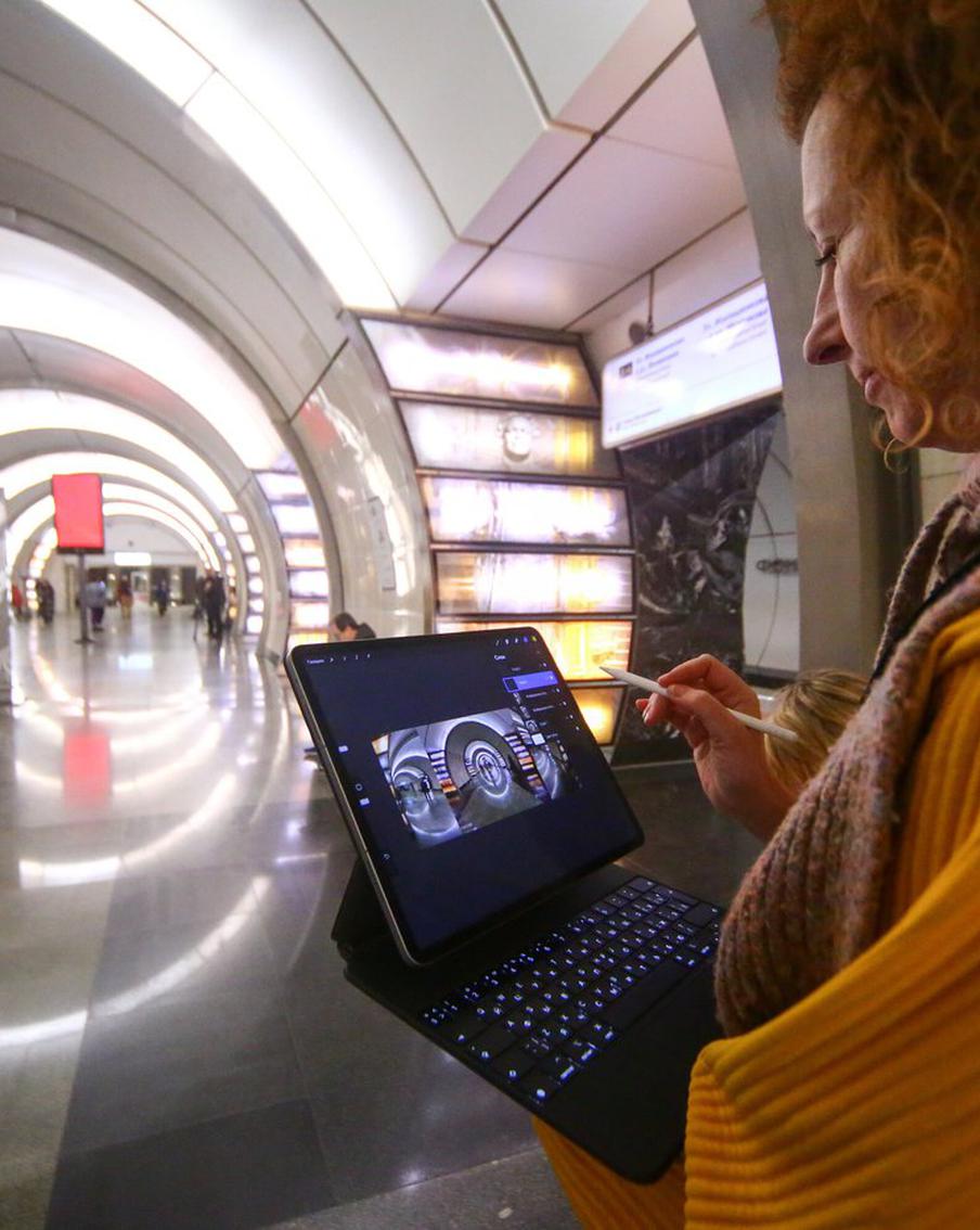 Художники вдохновились станцией "Фонвизинская" и создали цифровой арт