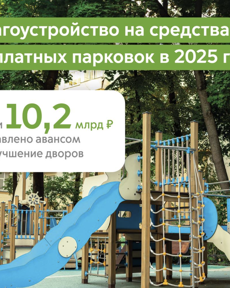 Почти 10 млрд рублей от оплаты платных парковок направили на благоустройство столичных районов