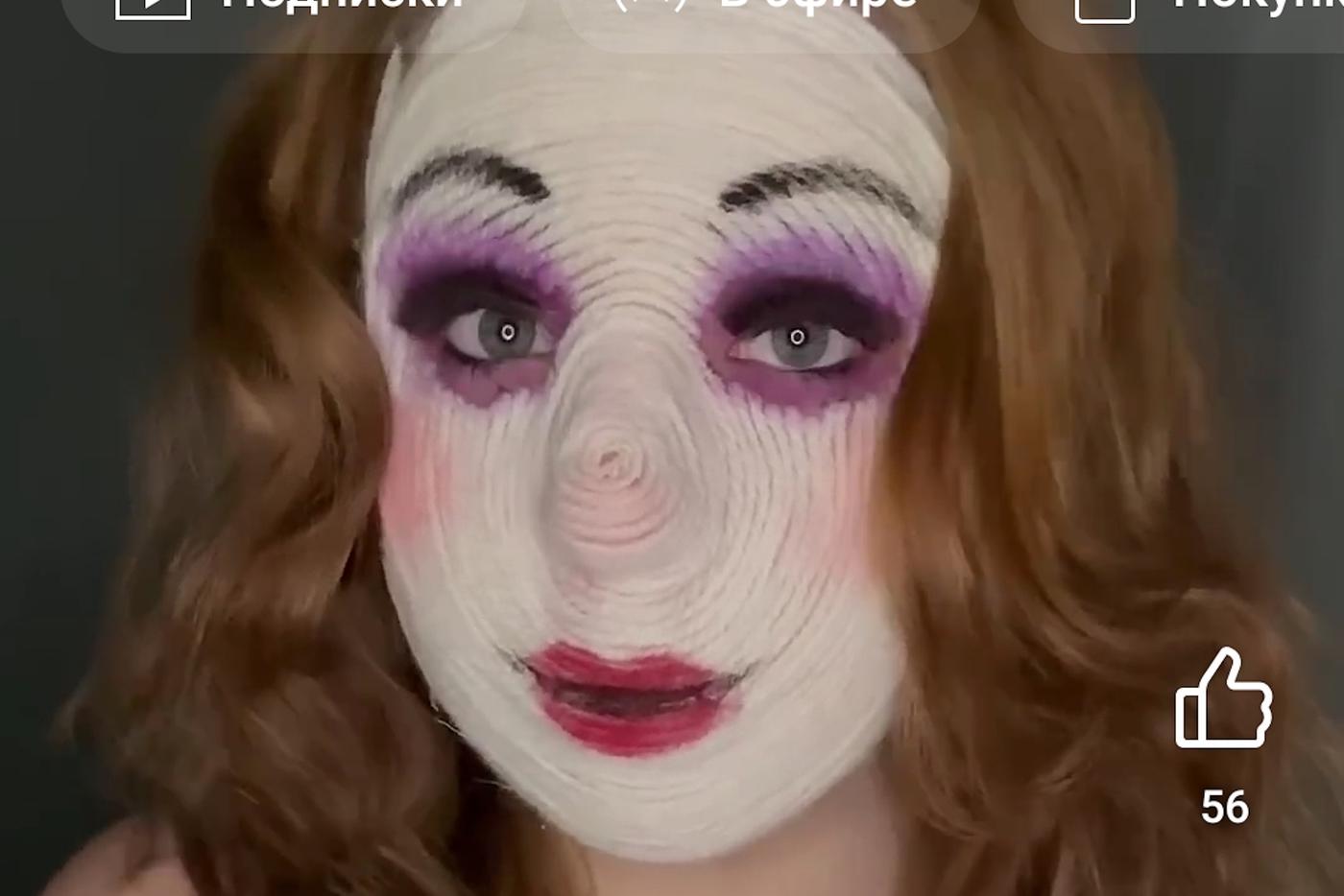 Новый тренд: дети клеят на лицо нитки, чтобы стать похожими на жутких кукол