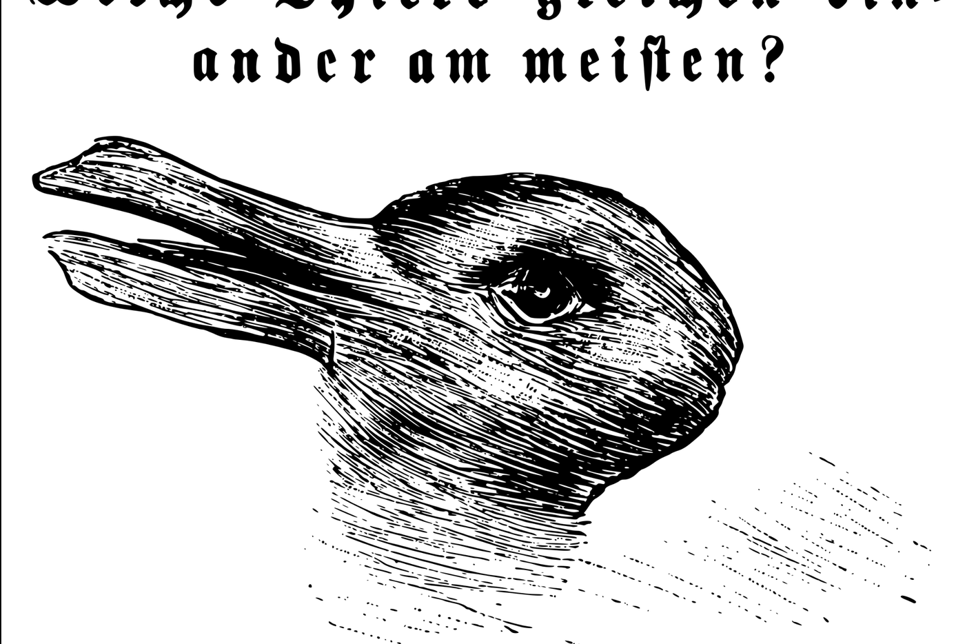 На рисунке – утка или кролик: что расскажет о вас оптическая иллюзия 1892 года