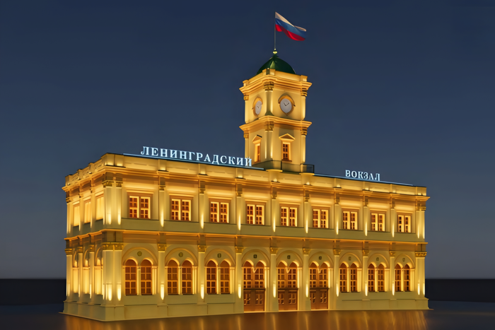 После ремонта Ленинградский вокзал засияет в новом свете