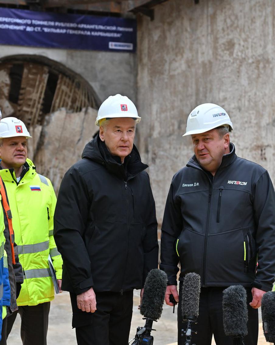 Столичный мэр рассказал о том, как идёт строительство Рублёво-Архангельской линии столичного метро