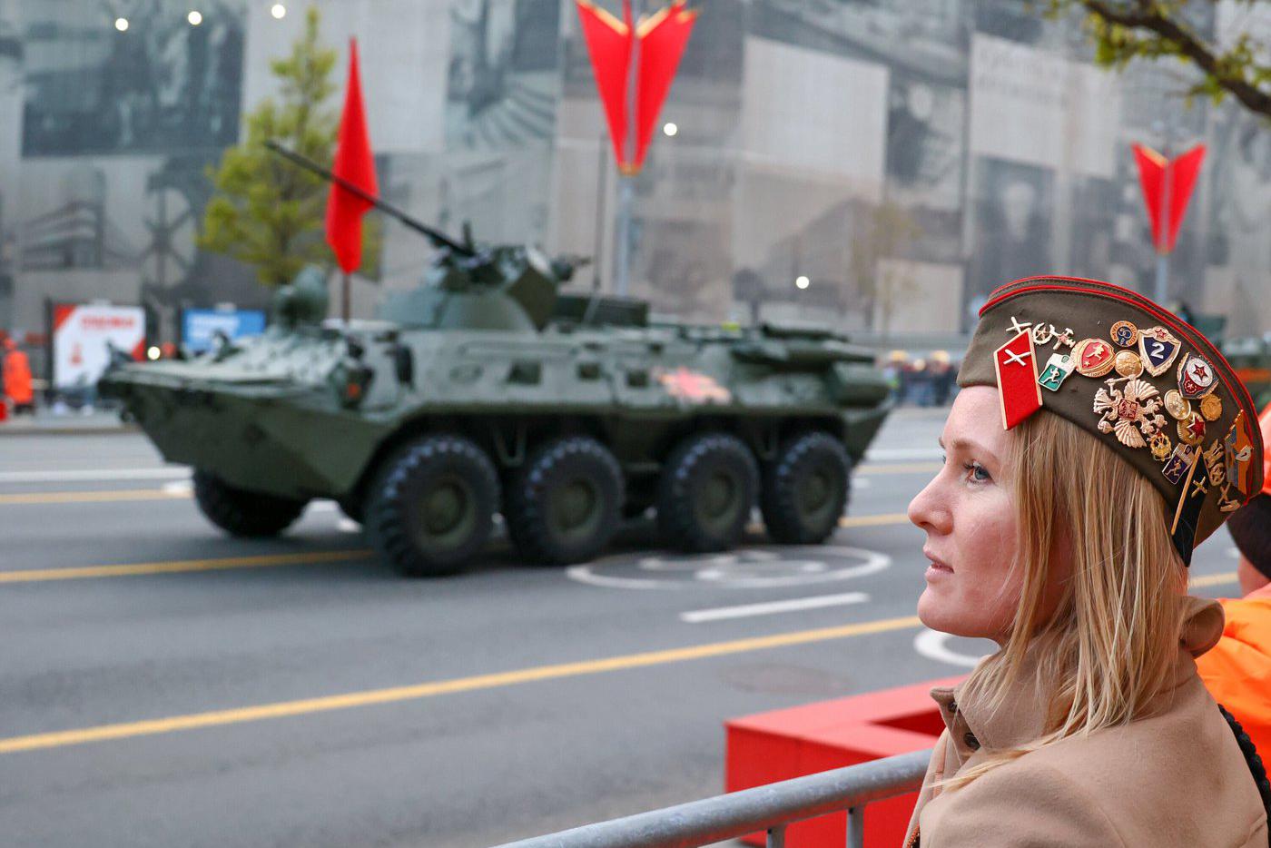 Репетиция военного парада, посвященного 80-й годовщине Победы в Великой Отечественной войне.