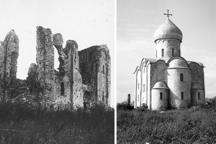 Фрески воскресают из обломков, а похищенное нацистами возвращается: история спасения после войны Великого Новгорода продолжается