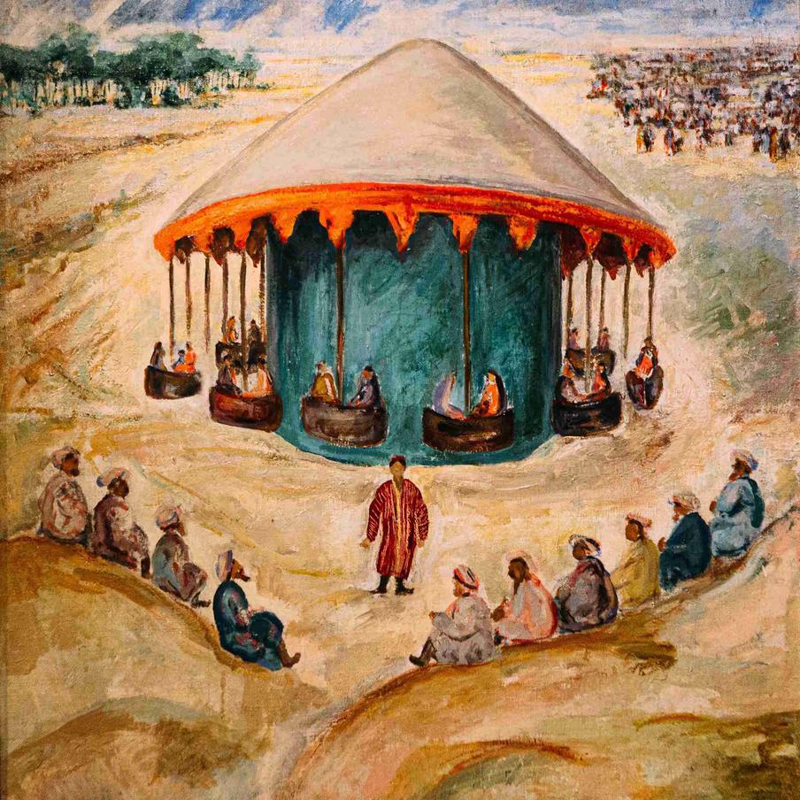 Ольга Соколова. "Карусель под Самаркандом". 1935.