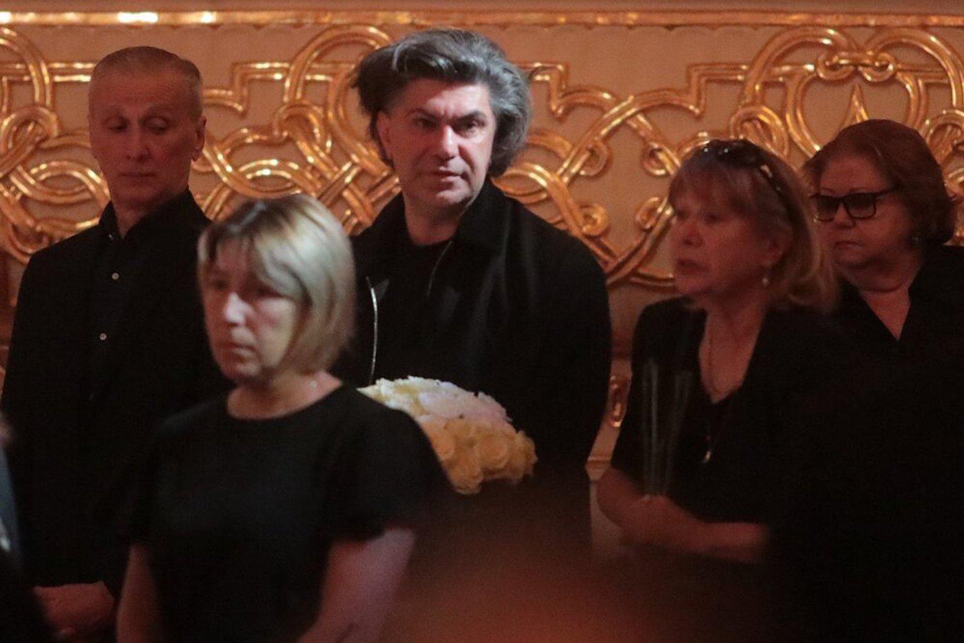 Николай Цискаридзе на церемонии прощания с Юрием Григоровичем.