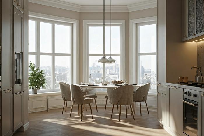 Что сделать из эркера: идеи для кабинета, лаунж-зоны и оранжереи