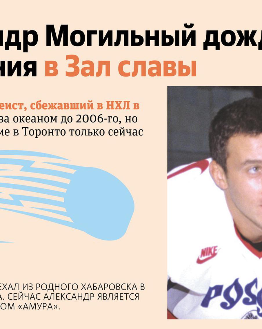 Александр Могильный дождался попадания в Зал славы