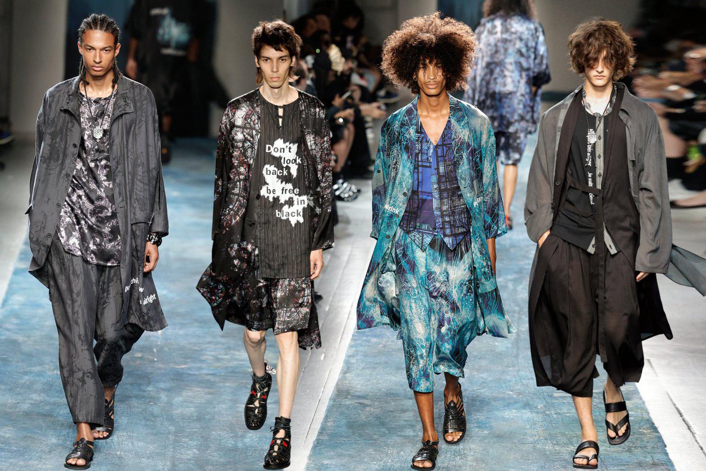 Показ Yohji Yamamoto.