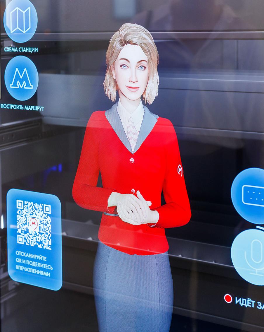 В столичном метрополитене появилась вторая цифровая стойка "Живое общение", которая поможет пассажирам