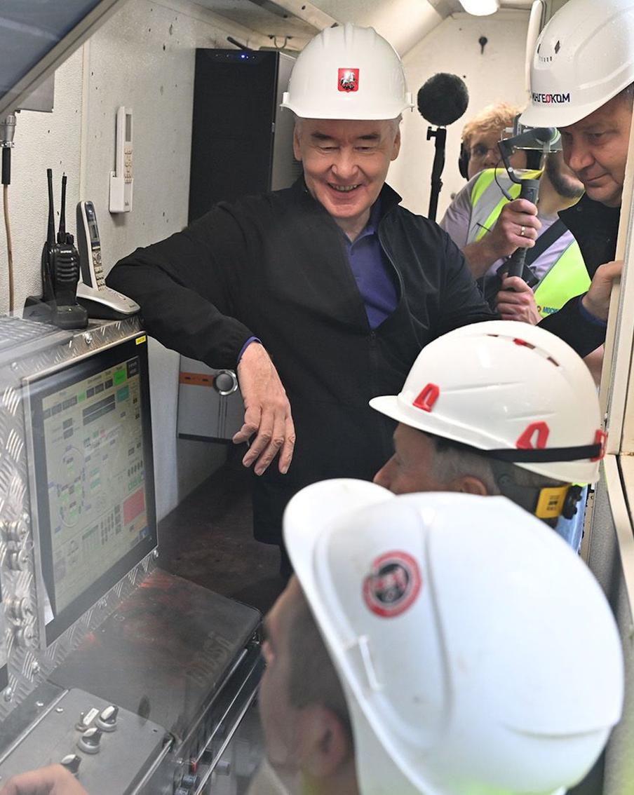 Сергей Собянин дал старт проходке тоннеля Рублёво-Архангельской линии метро