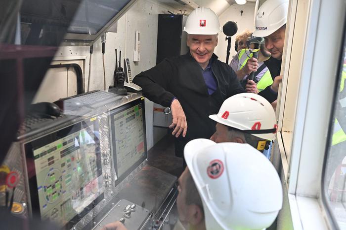 Сергей Собянин дал старт проходке тоннеля Рублёво-Архангельской линии метро