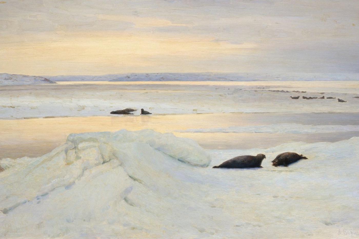 Александр Борисов. Весенняя полярная ночь. 1897 г.