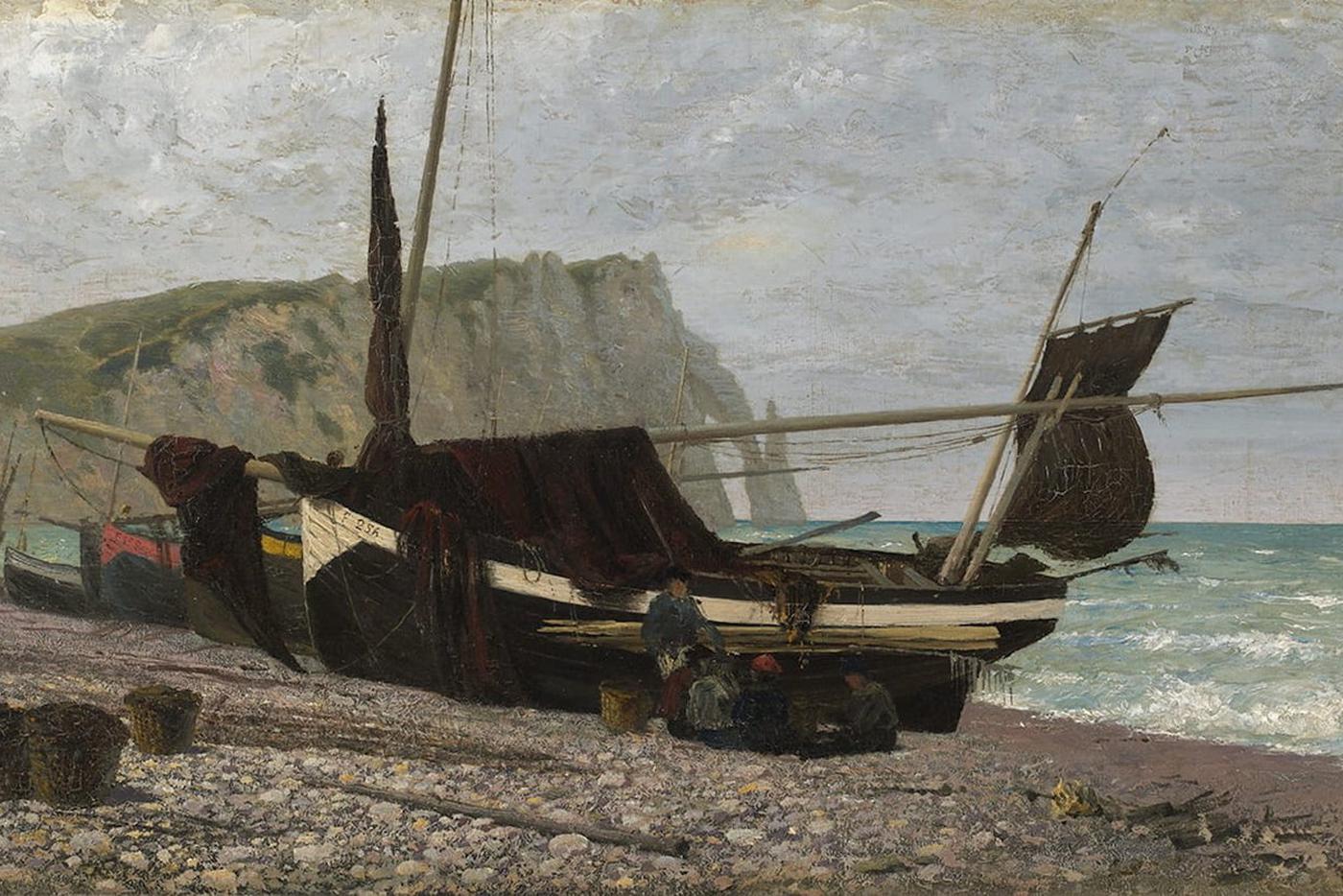 Василий Поленов. Рыбацкая лодка. Этрета. Нормандия. 1874 г.