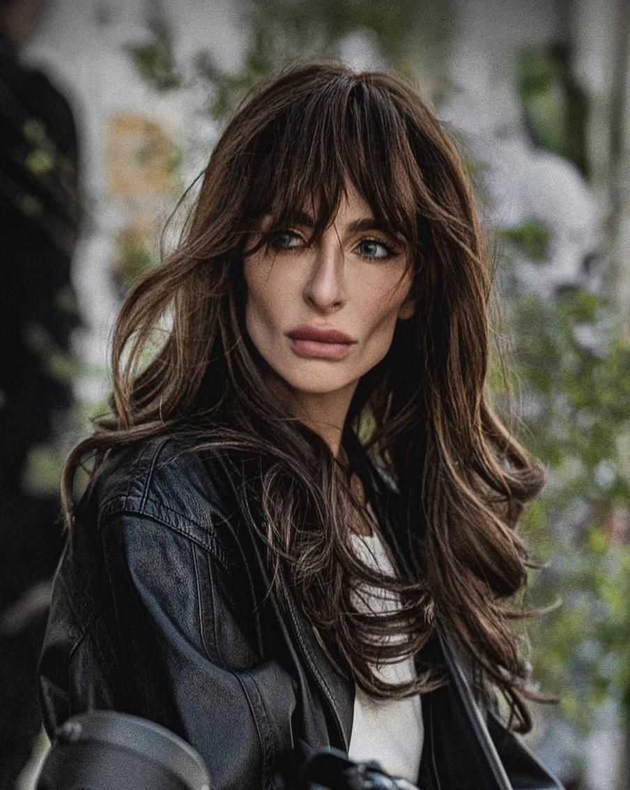 Катя Варнава: чёлка с естественной небрежностью.