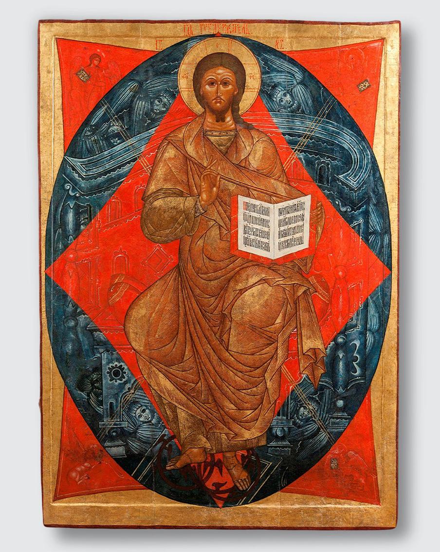 Икона "Спас в силах". XVII век. Дерево, левкас; темпера. Из собрания музея-заповедника "Коломенское".