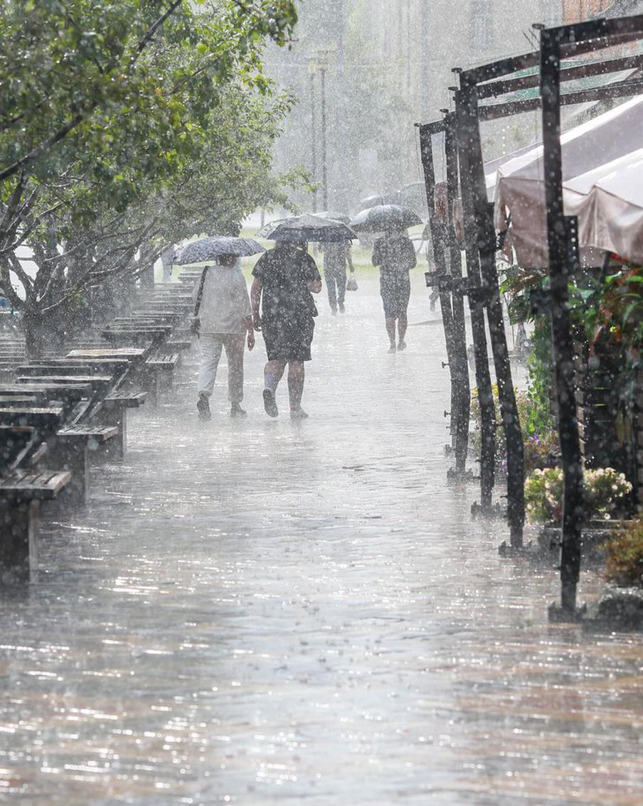 Москвичей и гостей столицы предупредили о ливневых дождях с грозами в первые выходные августа