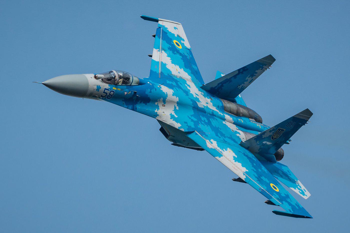 Украинский самолёт Су-27 был сбит российскими силами противовоздушной обороны