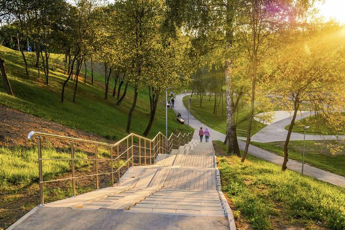 Благоустройство парка "Рассказовка" на территории 5,7 тыс. метров близится к завершению