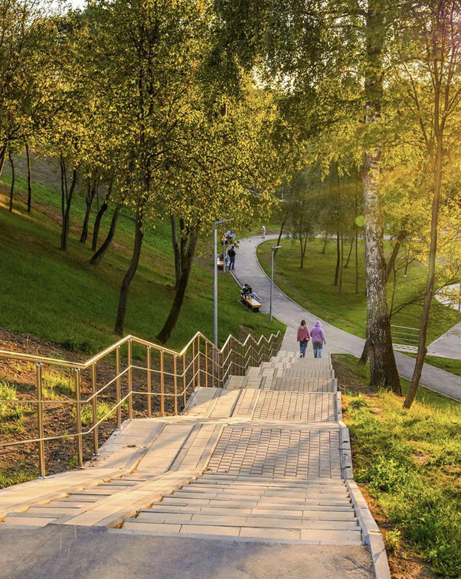 Благоустройство парка "Рассказовка" на территории 5,7 тыс. метров близится к завершению