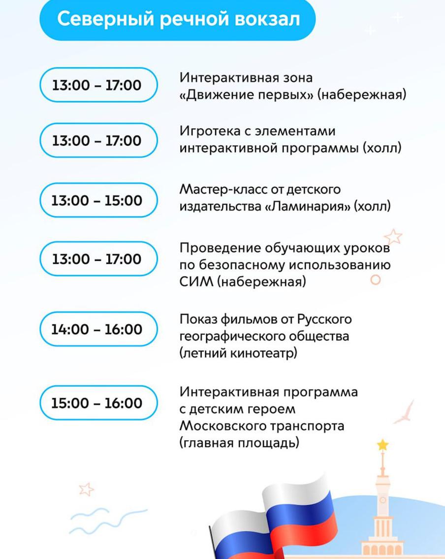 Расписание программы мероприятий.