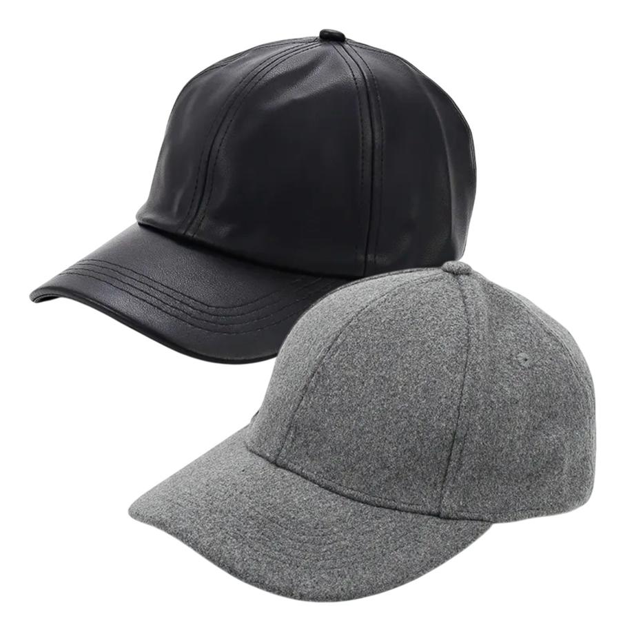 Бейсболка из кожзама Terranova (899 ₽) / бейсболка из смесовой шерсти Face Code (293 ₽)