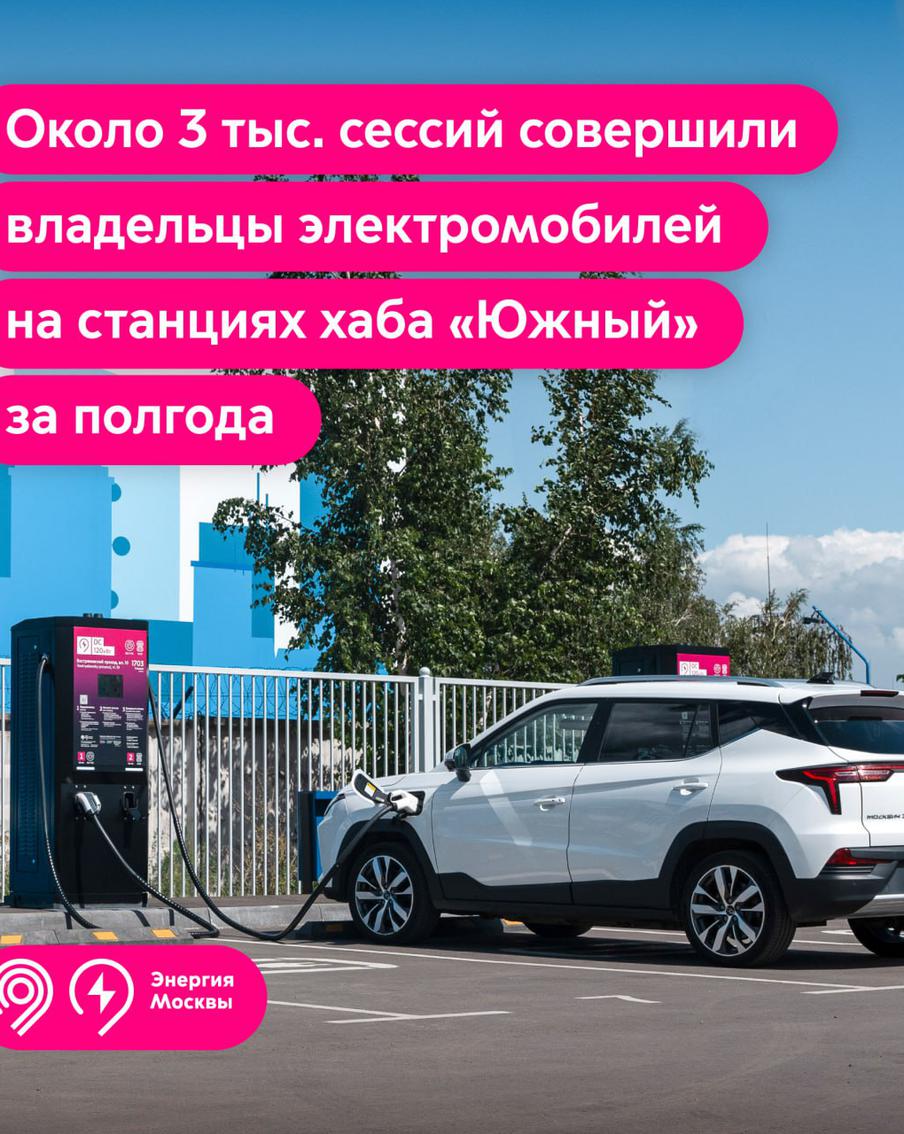 Максим Ликсутов подвёл итоги полугодовой работы первого зарядного хаба "Южный" для электротранспорта
