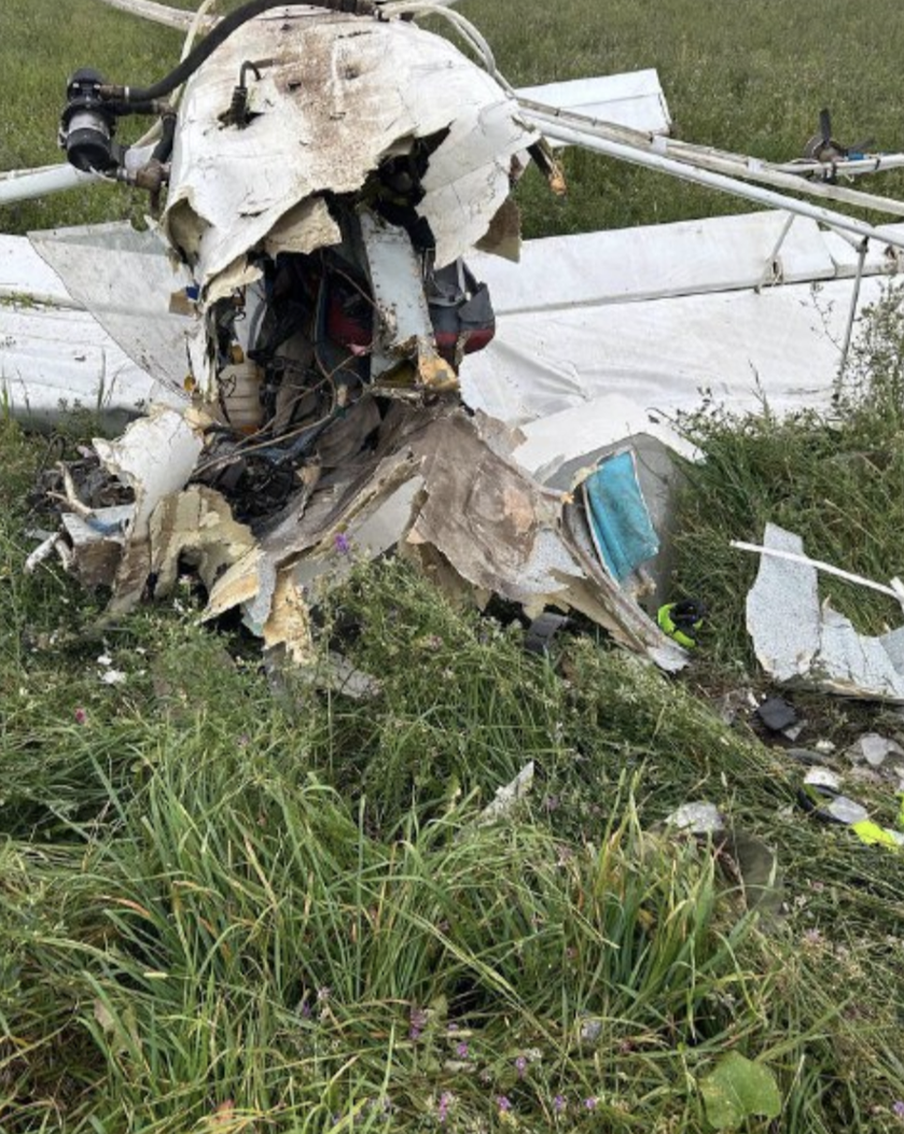 В Рязанской области разбился легкомоторный самолёт Х-32 "Бекас"