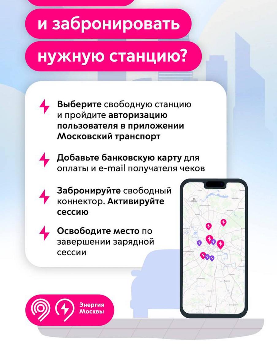 Как найти и забронировать зарядную станцию для электрокара.