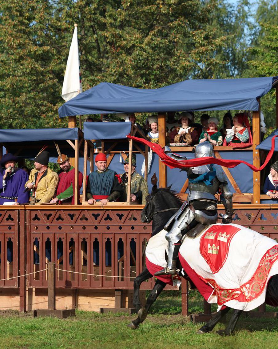 Судьбу рыцаря может решить брошенный дамой платок: в "Царицыно" прошёл настоящий рыцарский турнир