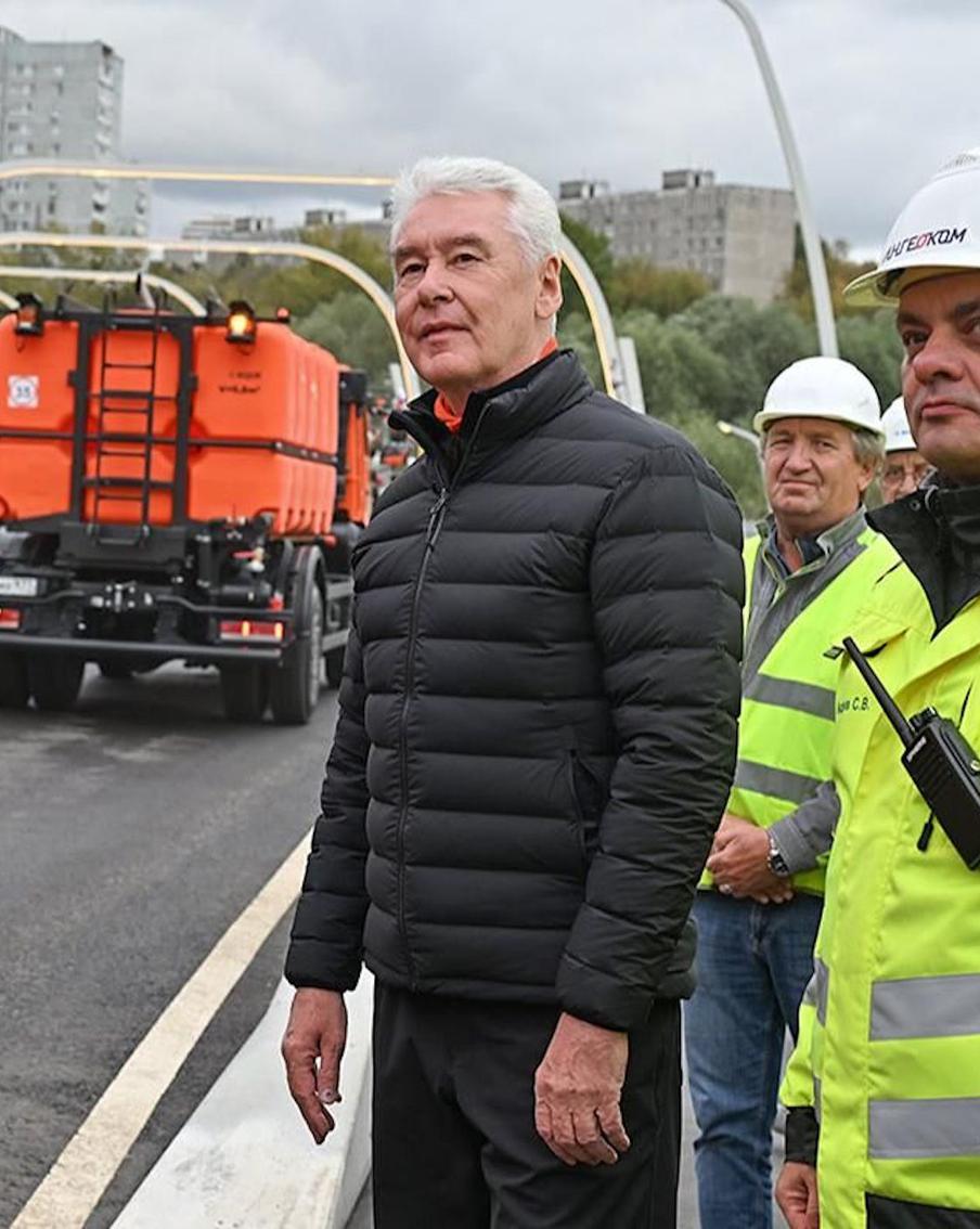 Сергей Собянин открыл новые дороги на западе Москвы