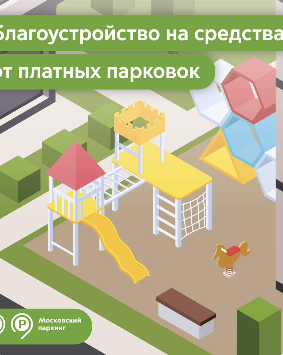 В четырёх районах ВАО Москвы обновили 17 дворов на деньги от платных парковок