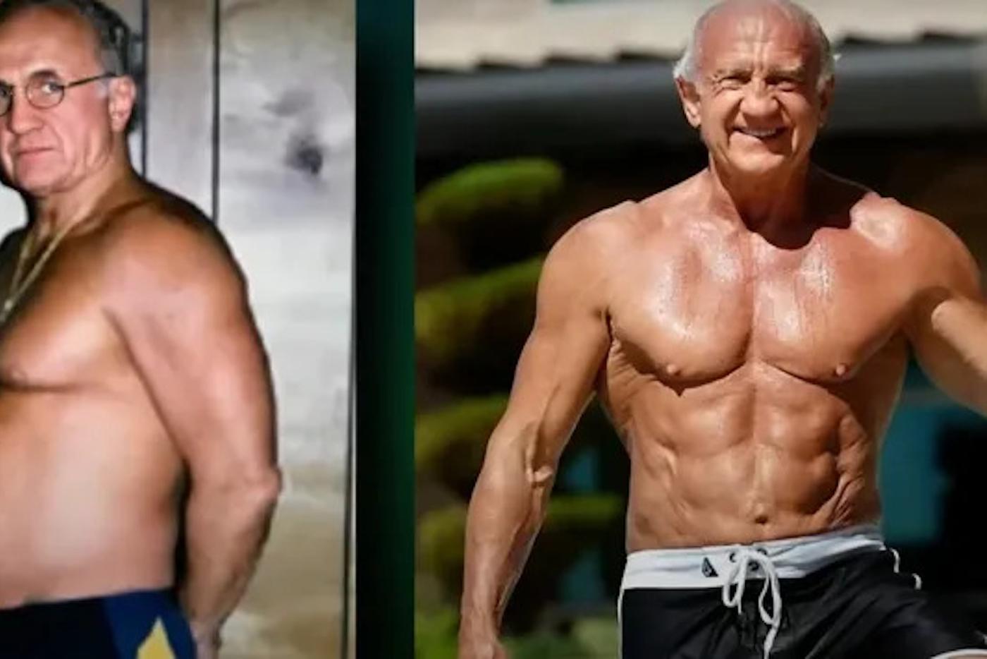 Так Джеффри смог преобразить своё тело после 60 лет.
