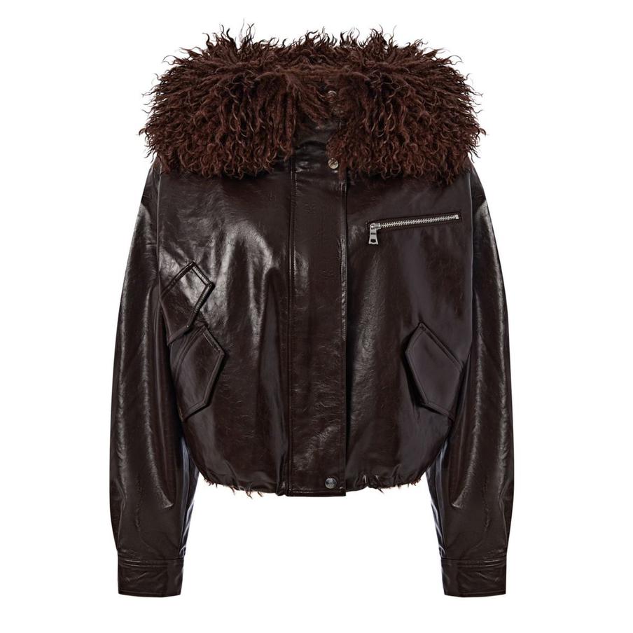 Куртка лакированная со съемным мехом You Wanna (27 950 ₽)