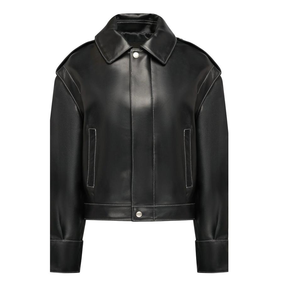 Кожаный бомбер Alvichi (85 000 ₽)