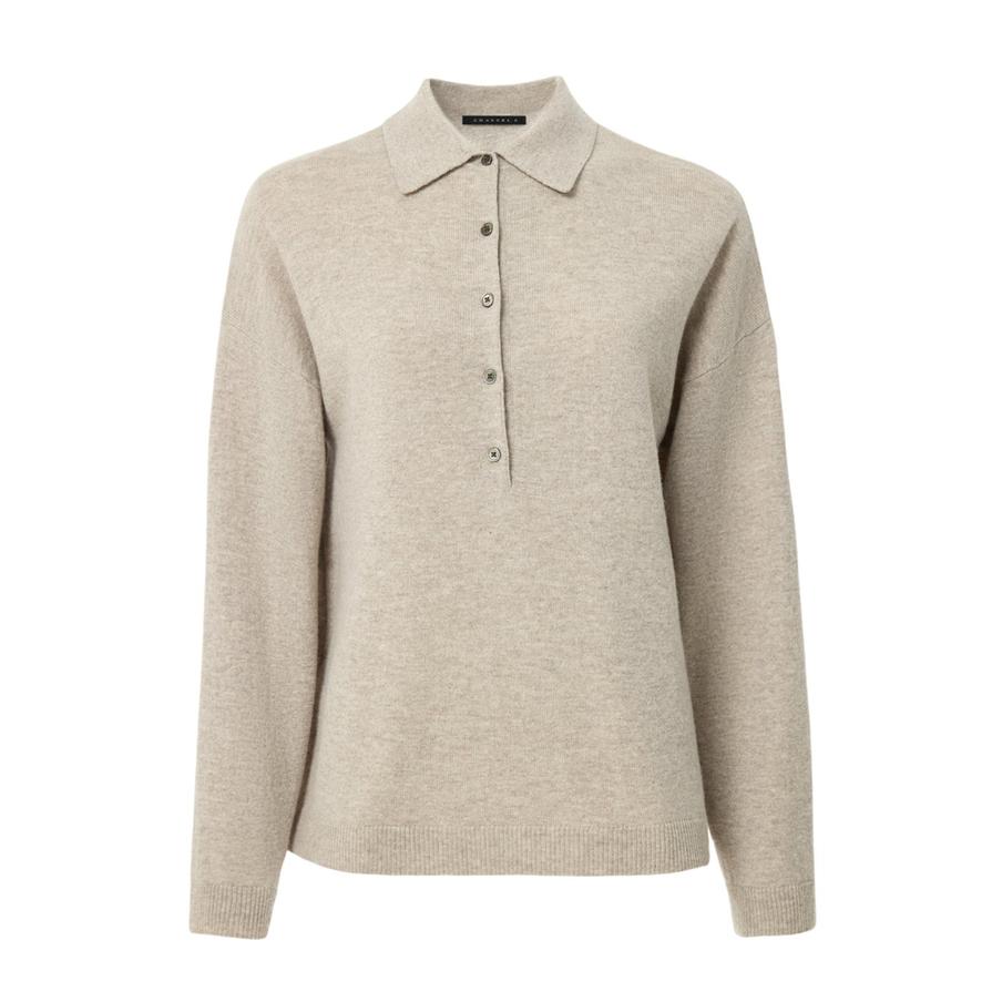 Вязаное поло из шерсти и кашемира Charuel (17 990 ₽)