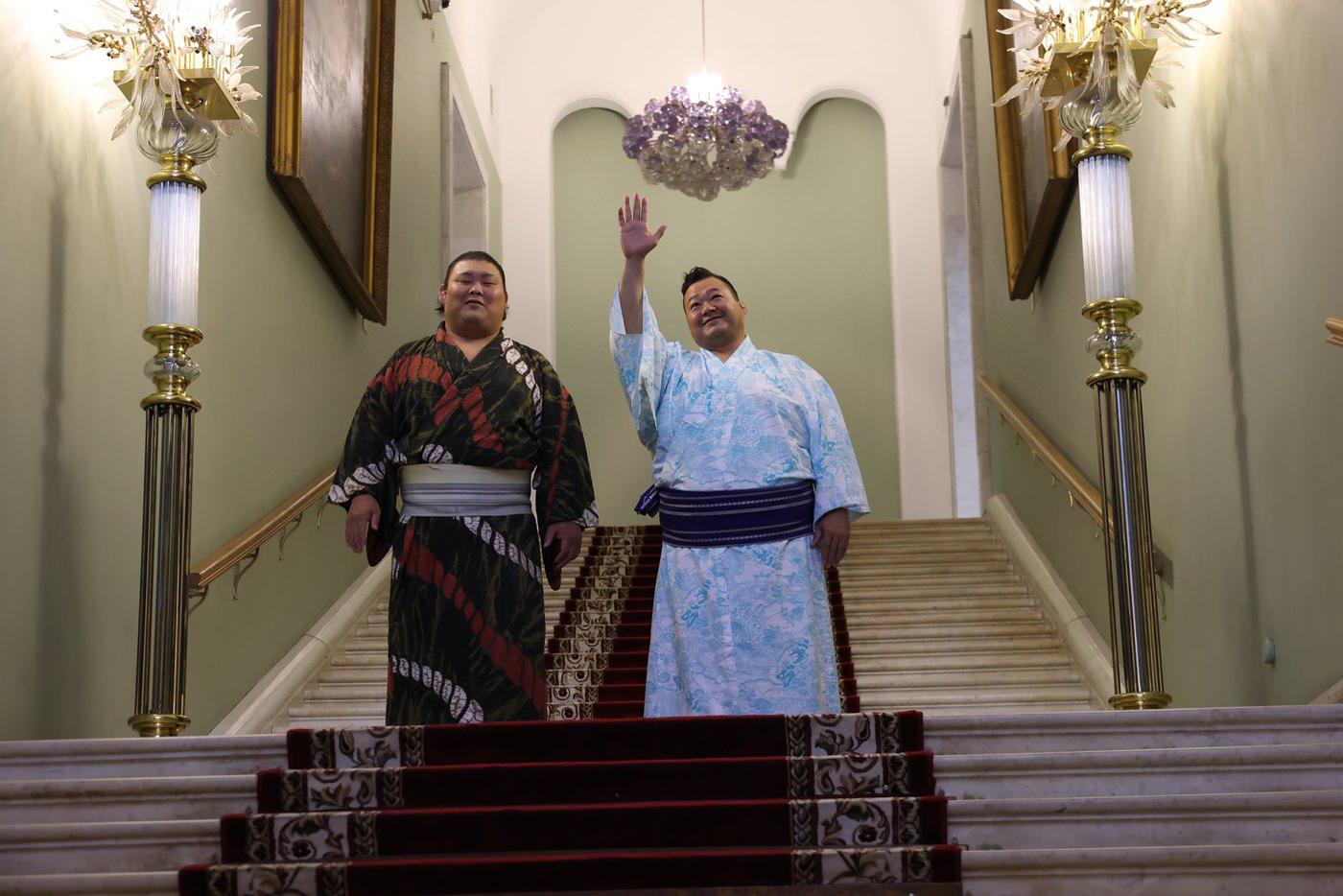 Визит профессиональных сумоистов в Москву.