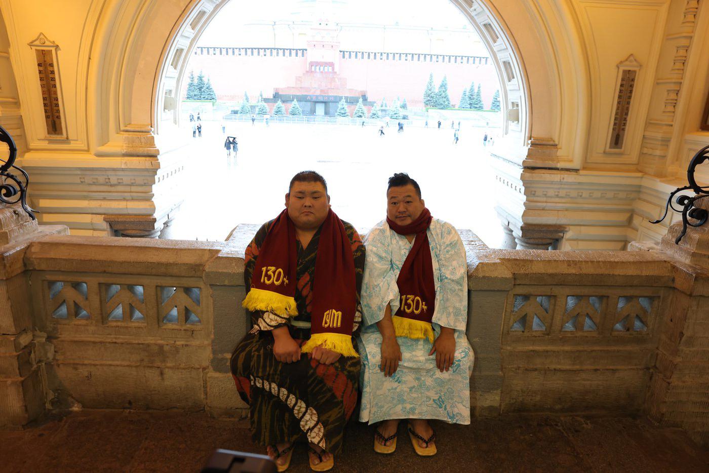 Визит профессиональных сумоистов в Москву.