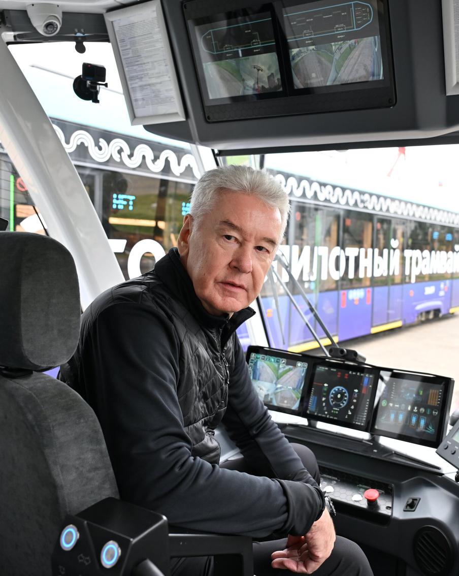 Сергей Собянин рассказал о подготовке столицы к запуску полностью беспилотных трамваев
