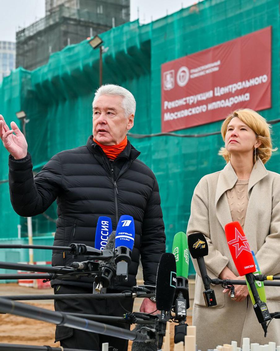 Сергей Собянин сообщил, что реконструкция Московского ипподрома завершится через год