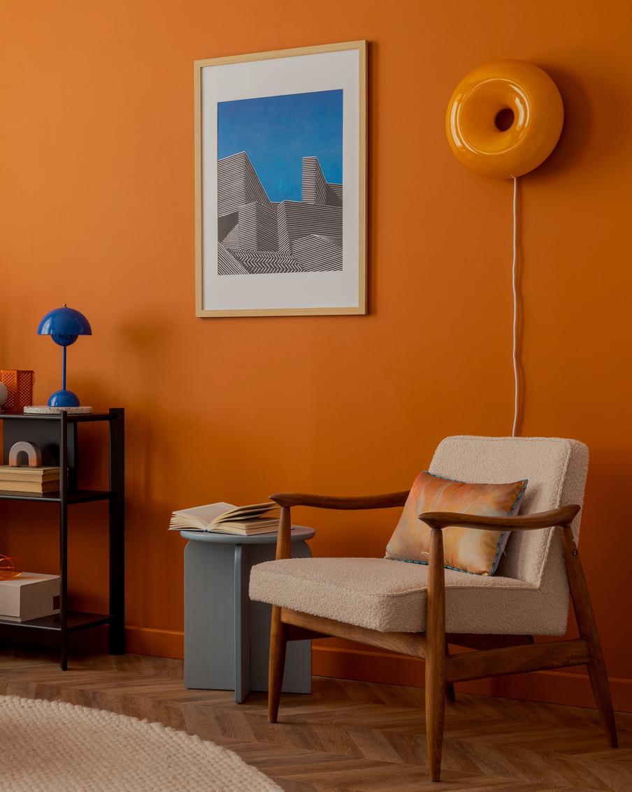 Оранжевый в интерьере: изучаем модные сочетания и дизайнерские приёмы